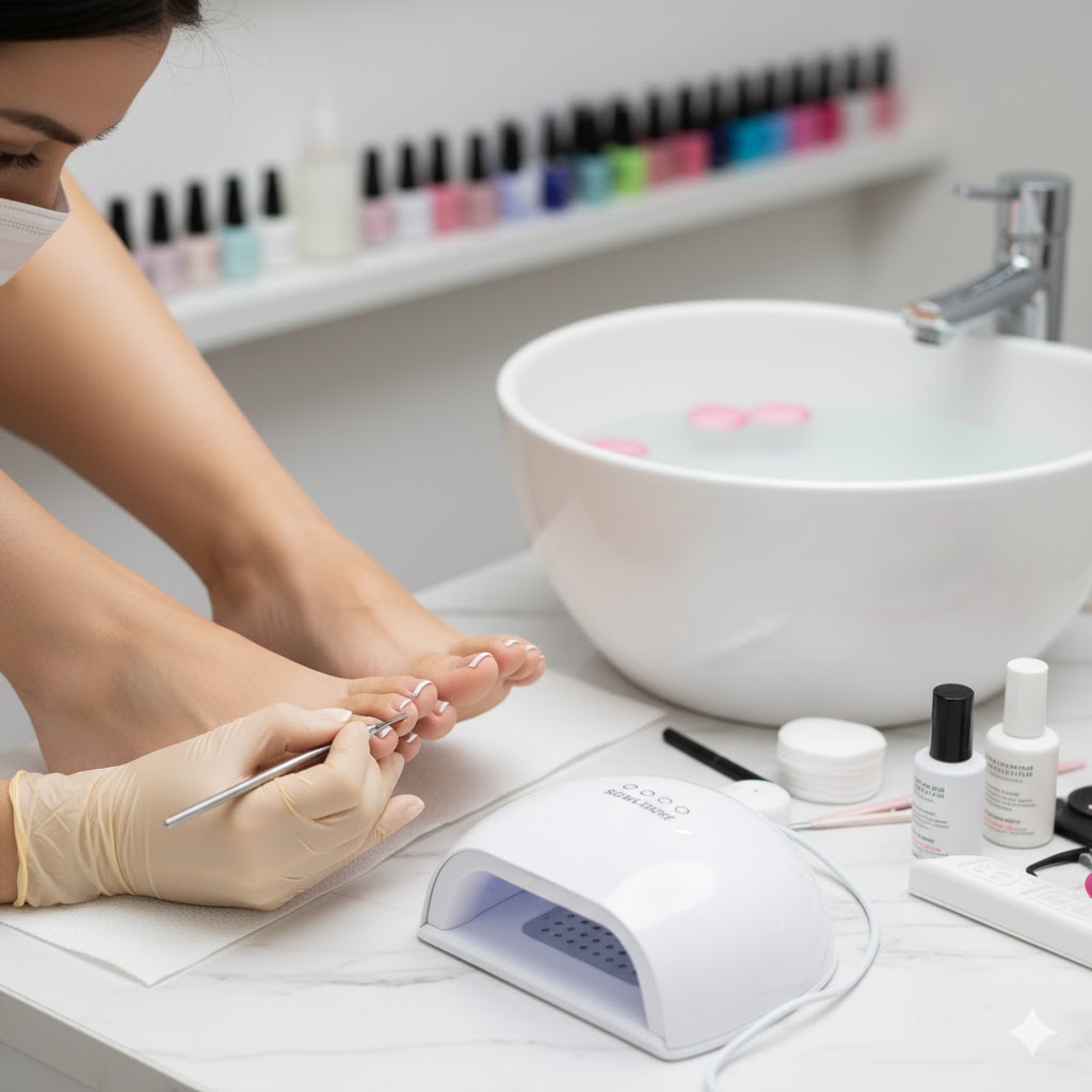 Pedicure with Gel French